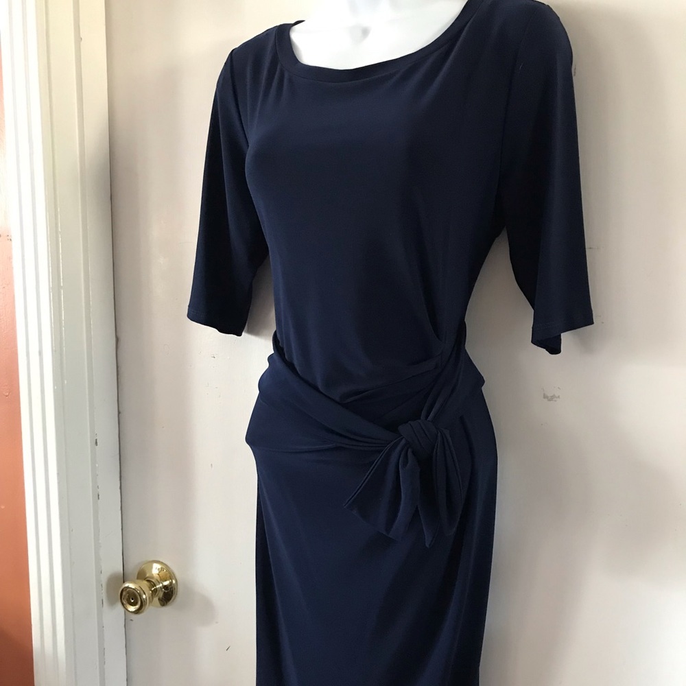 MSK Dress Front Tie Accent